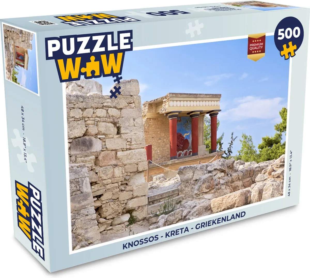 PuzzleWow Knossos Kreta Legpuzzel 500 Stuks