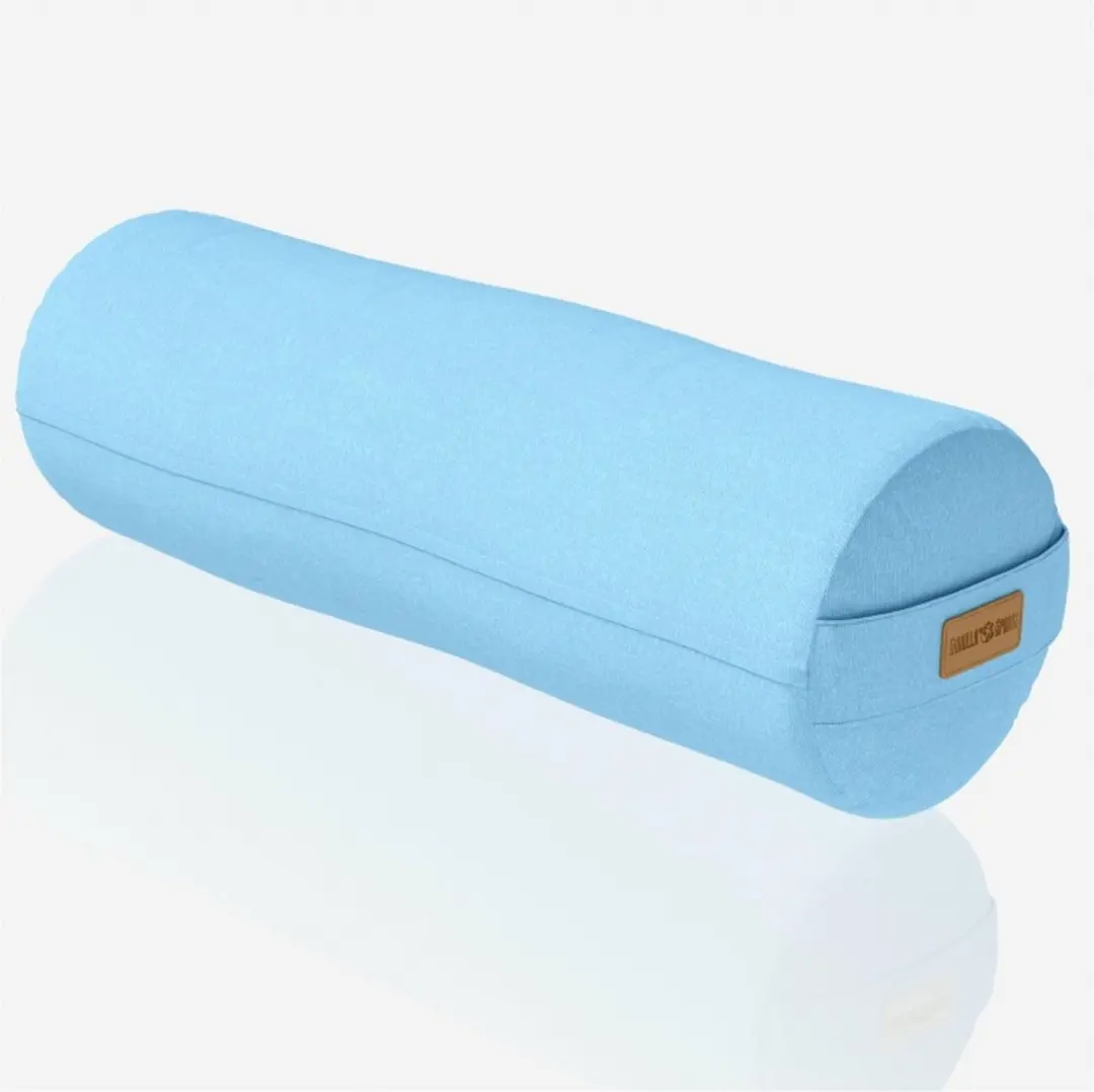 Gorilla Sports Yoga Bolster Lichtblauw 65x20cm