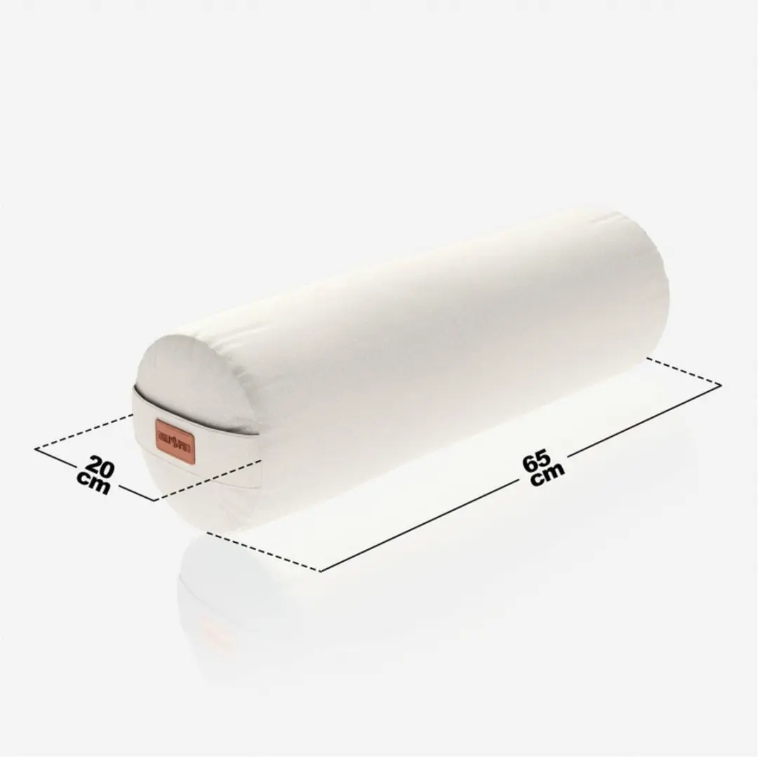 Gorilla Sports Yoga Bolster Zandkleur 65x20cm