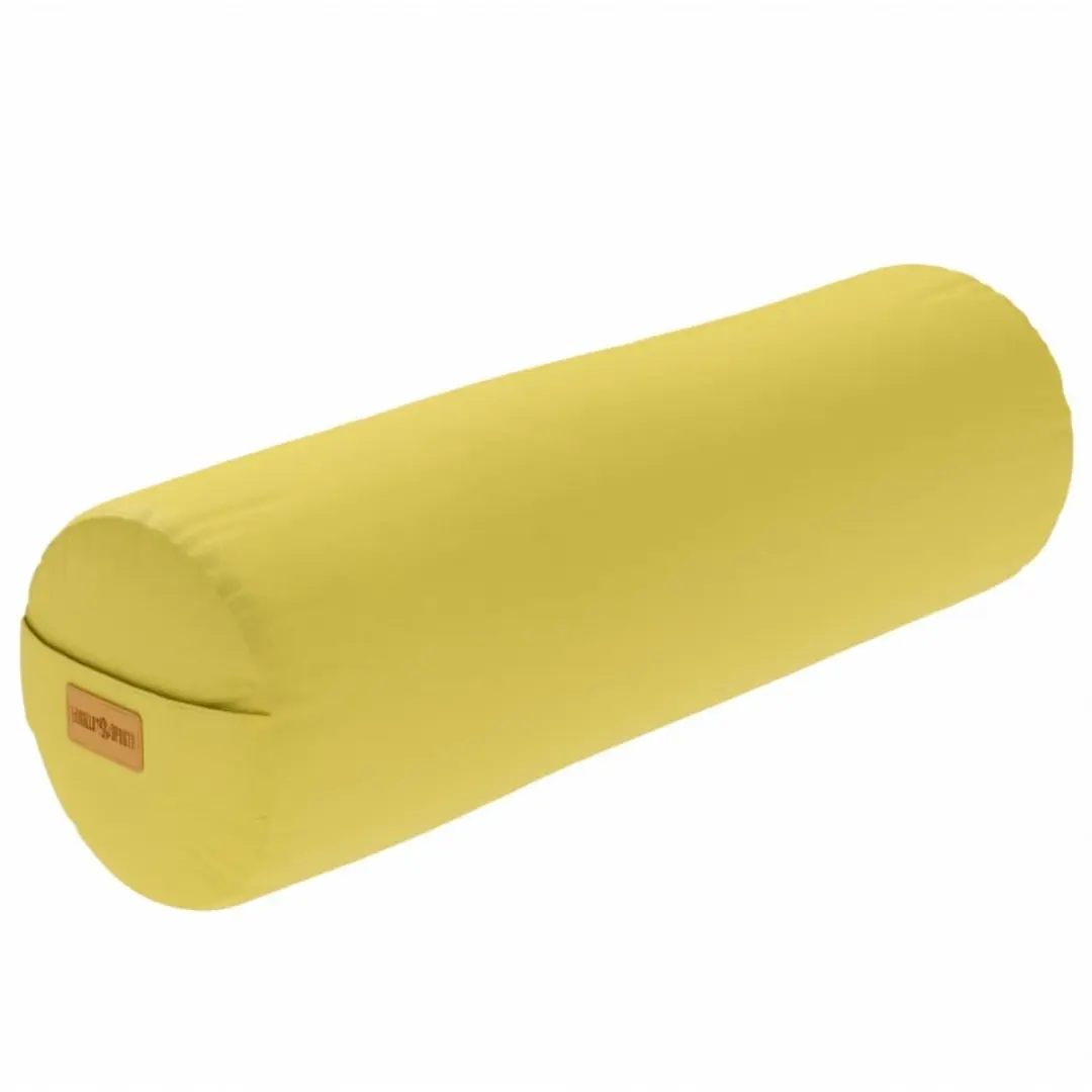 Gorilla Sports Yoga Bolster Geel 65x20cm