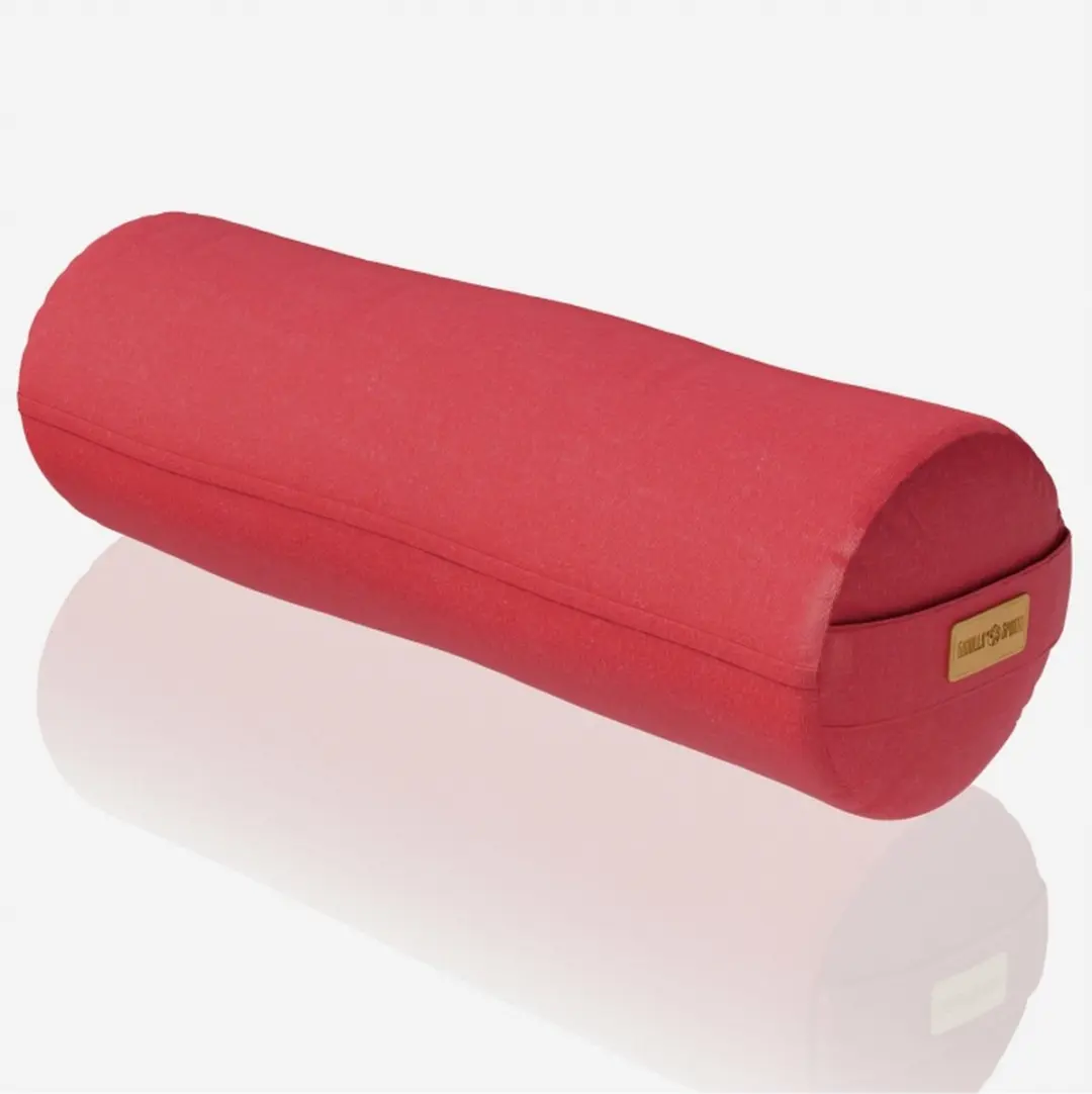 Gorilla Sports Yoga Bolster Rood 65x20cm