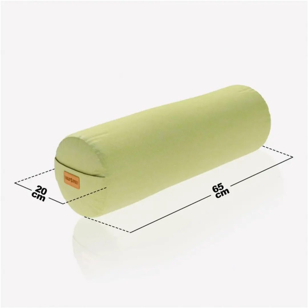 Gorilla Sports Yoga Bolster Groen 65x20cm