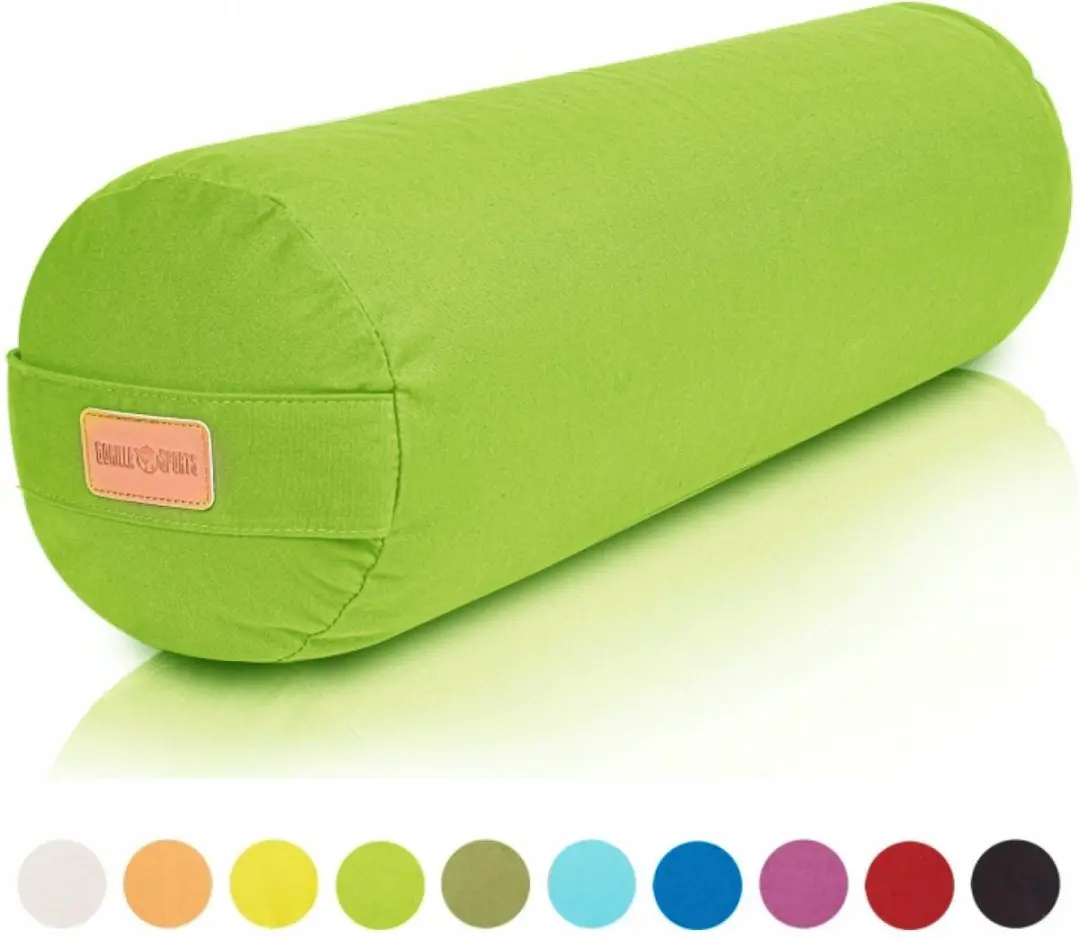 Gorilla Sports Yoga Bolster Groen 65x20cm