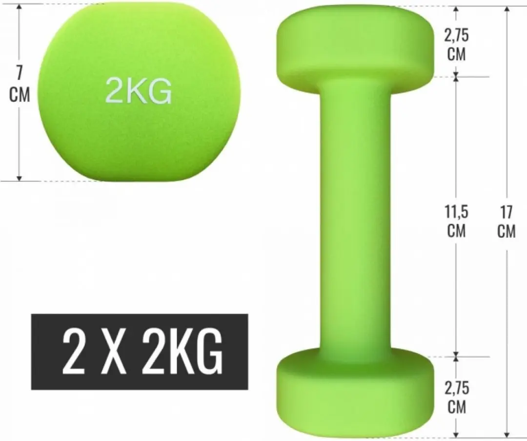 Gorilla Sports Dumbbellset 12kg - 7-delig - Multikleur