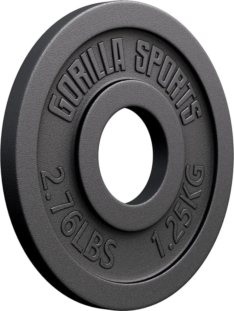 Gorilla Sports Olympisch Gewichtsschijf 1.25kg