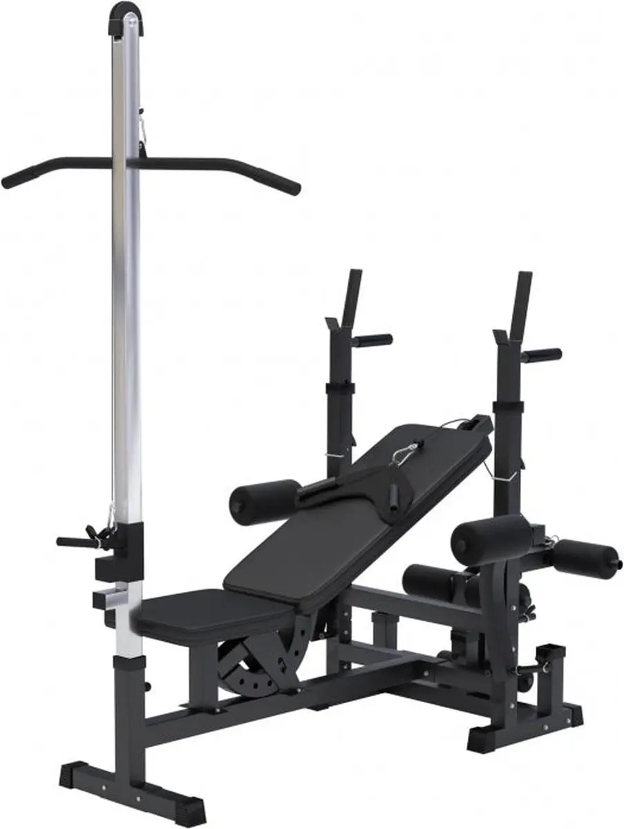 Gorilla Sports Fitnessbank met Lat Pulley