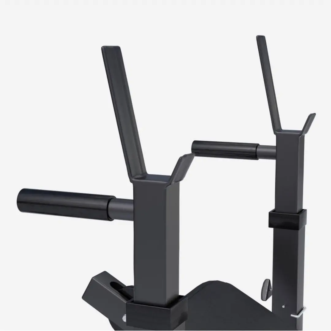 Gorilla Sports Fitnessbank met Lat Pulley - Zwart