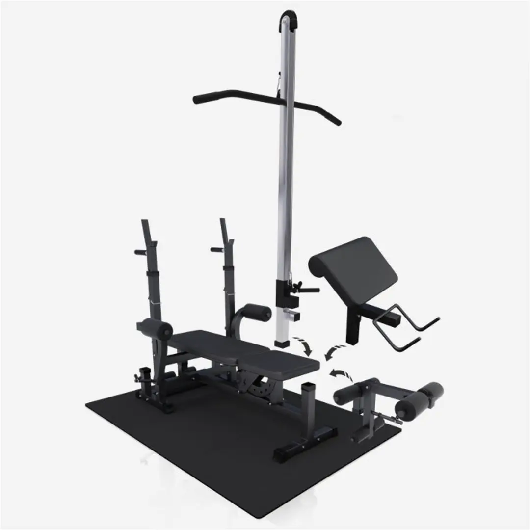 Gorilla Sports Fitnessbank 100kg Set - Zwart