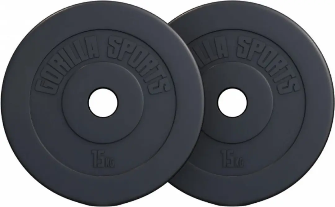 Gorilla Sports Halterschijven 30kg Set