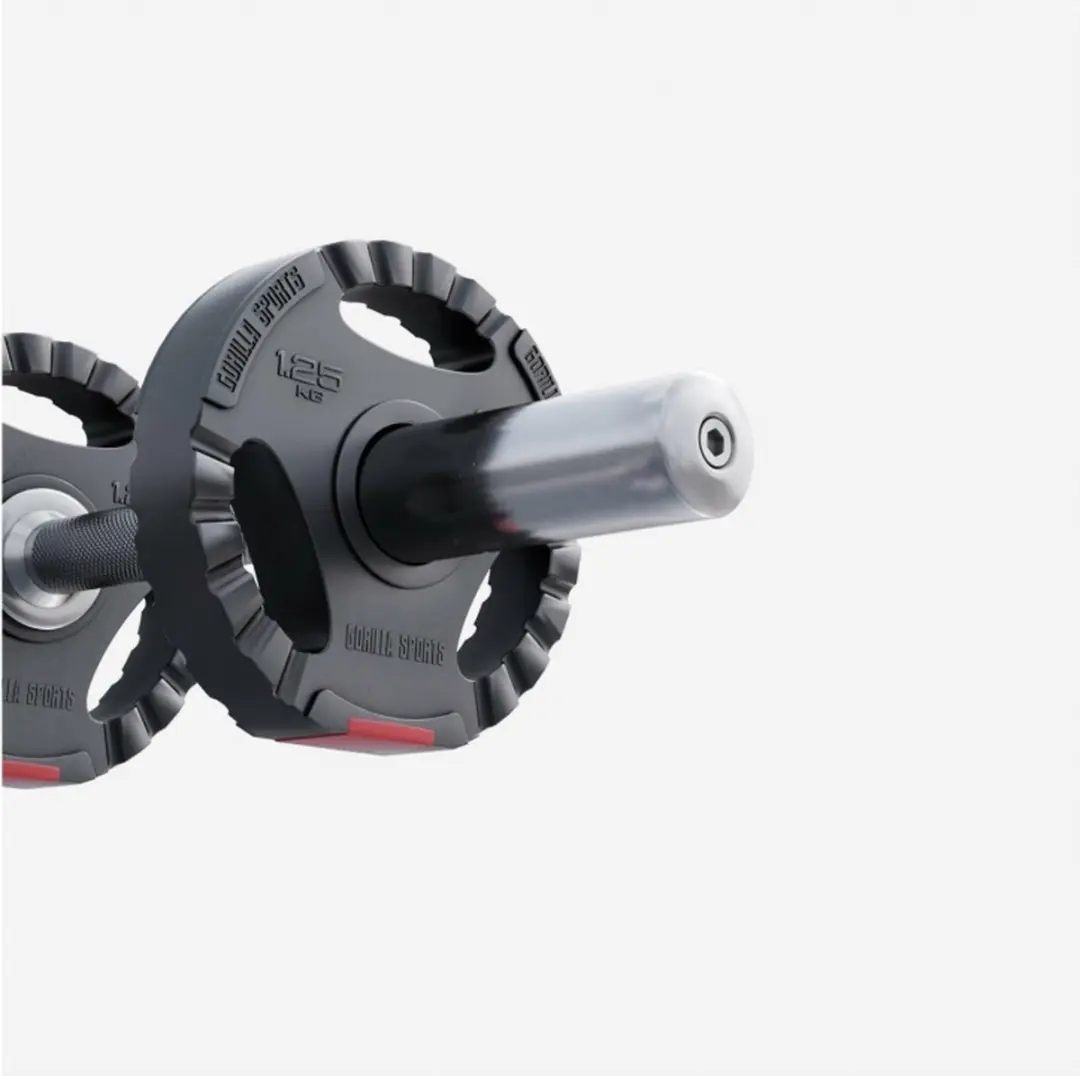 Gorilla Sports Olympisch Halterschijf 1,25 kg - 50mm - Zwart