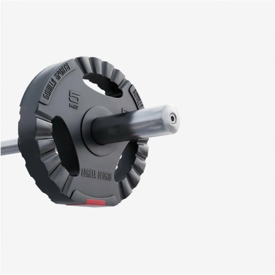 Gorilla Sports Olympisch Halterschijf 5 kg - 50mm - Zwart