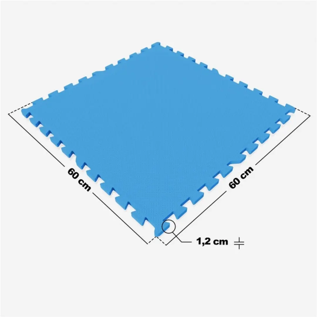 Gorilla Sports Vloermatten 16-delig - 5,76 m² - Blauw