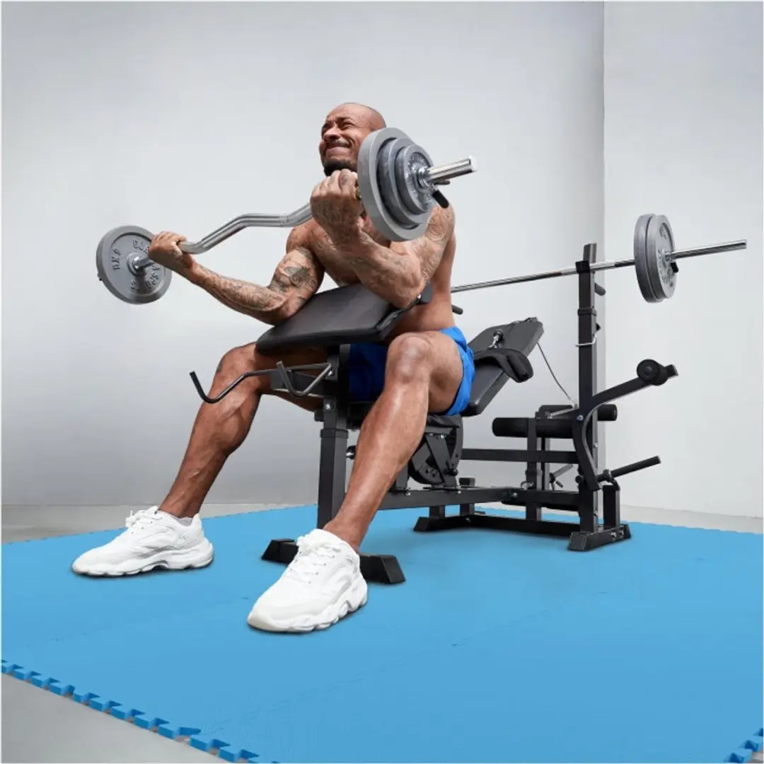 Gorilla Sports Vloermatten 16-delig - 5,76 m² - Blauw