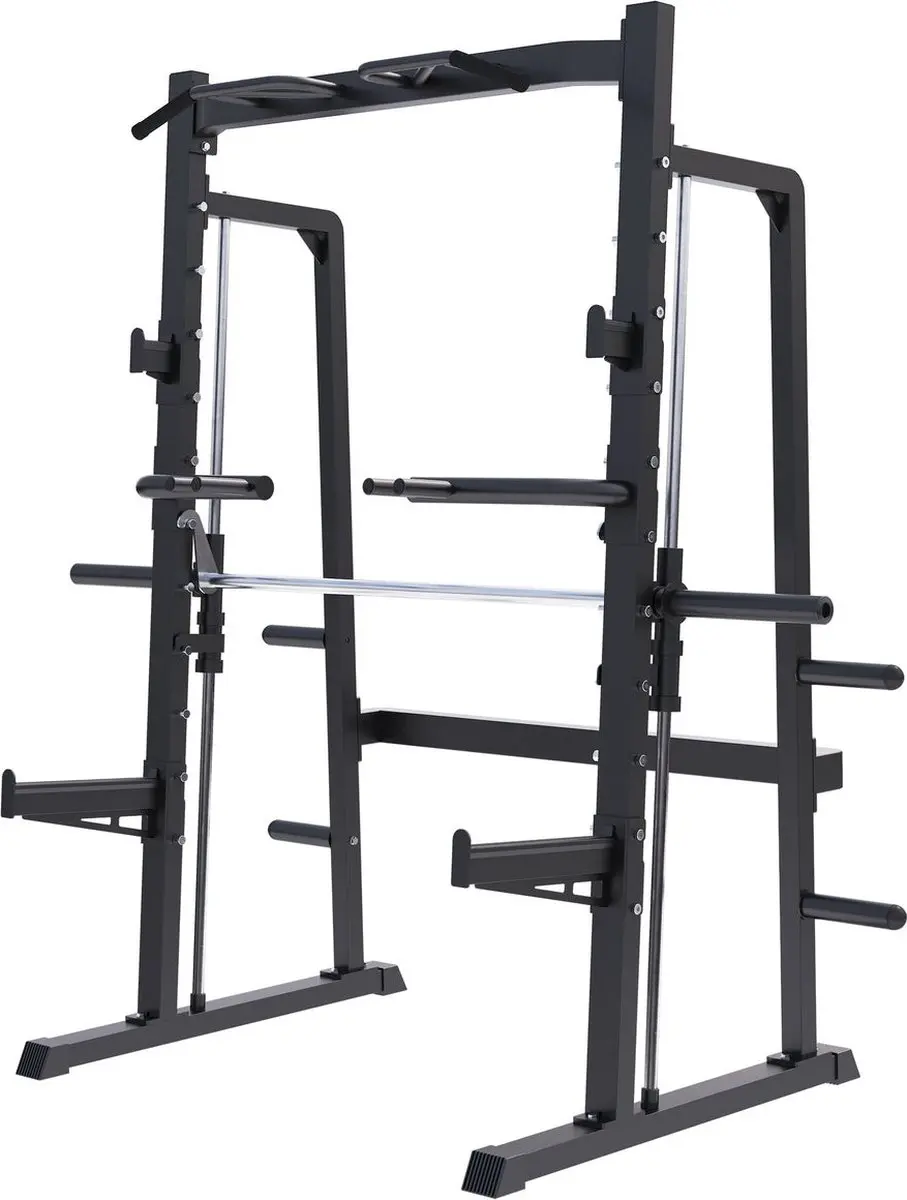 Gorilla Sports Smith Machine Half Rack 300kg