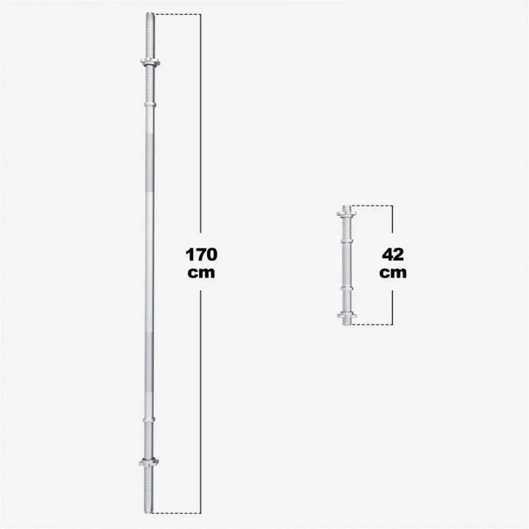 Gorilla Sports Halterset 130 kg - 31 Stuks - Zwart