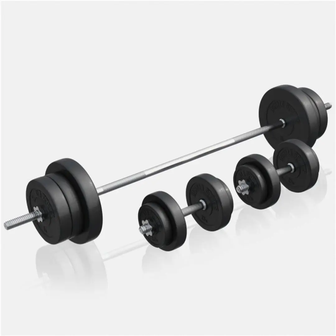 Gorilla Sports Halterbank 70kg Set - 30mm - Zwart
