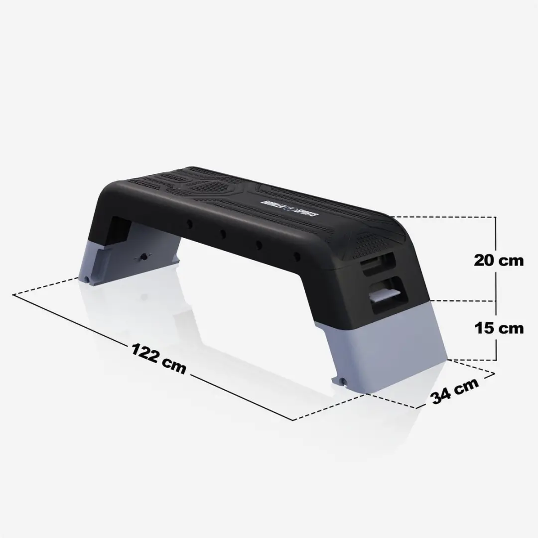 Gorilla Sports Stepper met Trainingsbank - Zwart