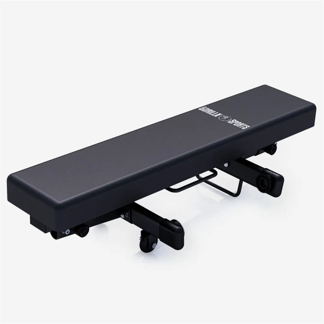 Gorilla Sports Vlakke Fitnessbank 400kg - Zwart