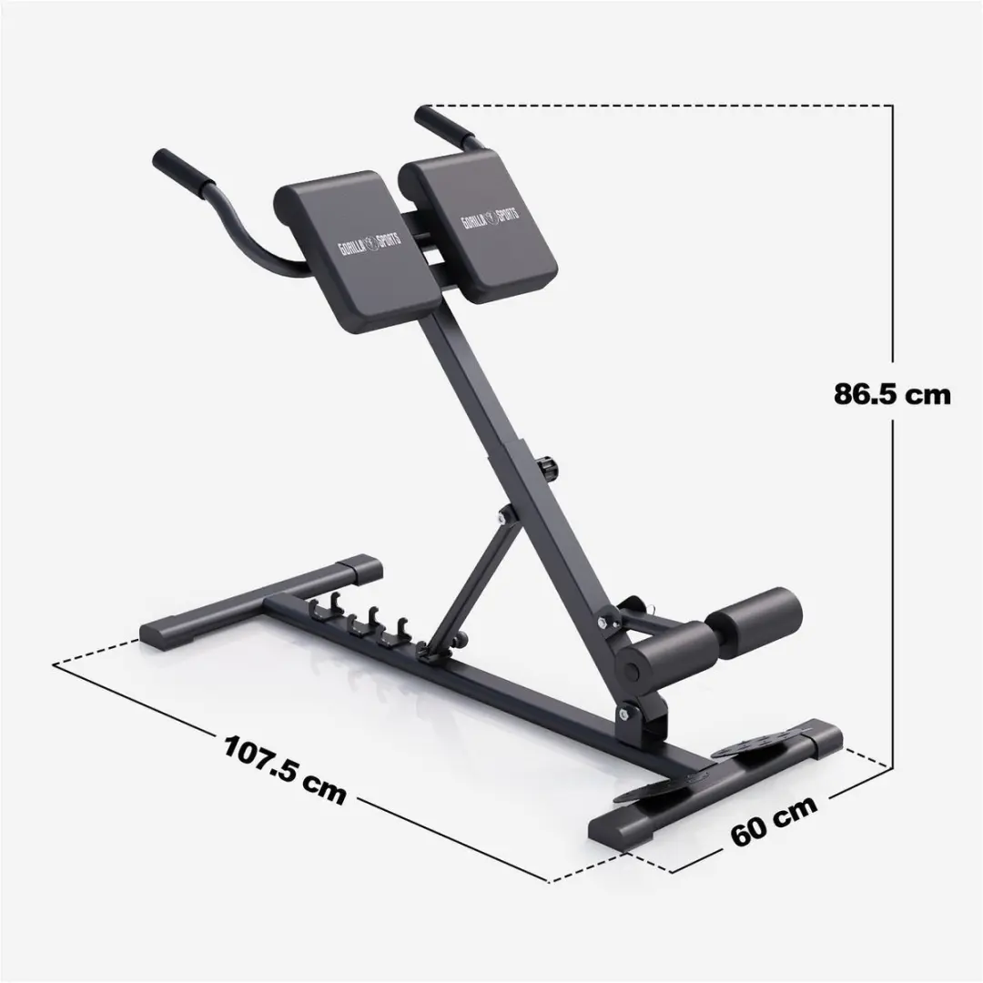 Gorilla Sports Roman Chair 6-in-1 - 150kg - Zwart