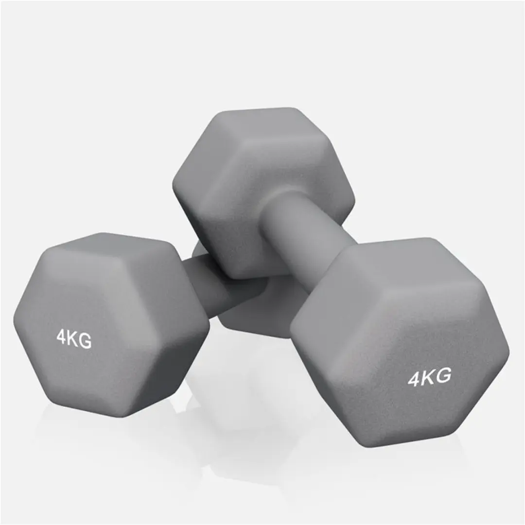 Gorilla Sports Vinyl Halterset 2x4kg - Grijs