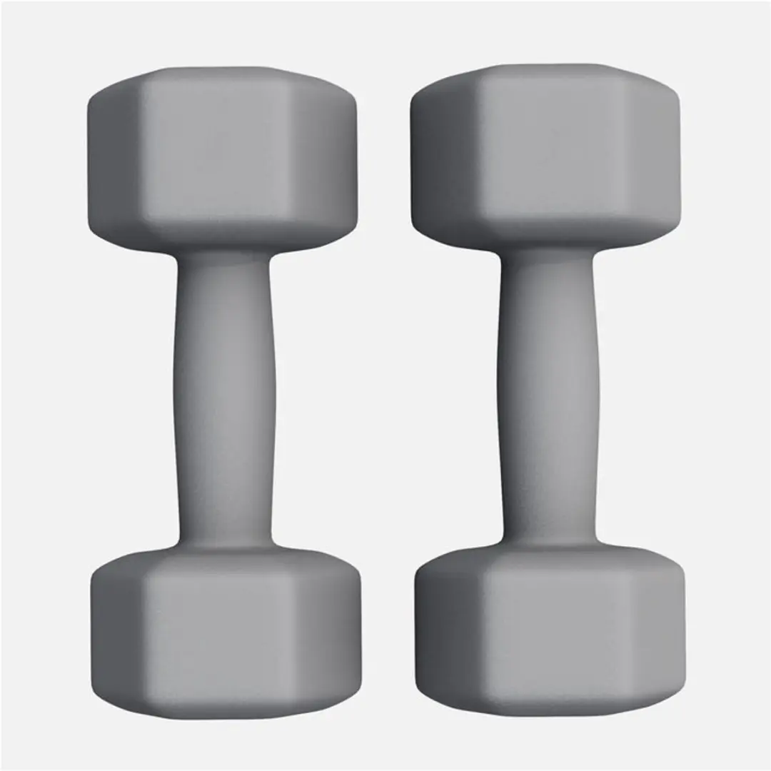Gorilla Sports Vinyl Halterset 2x4kg - Grijs