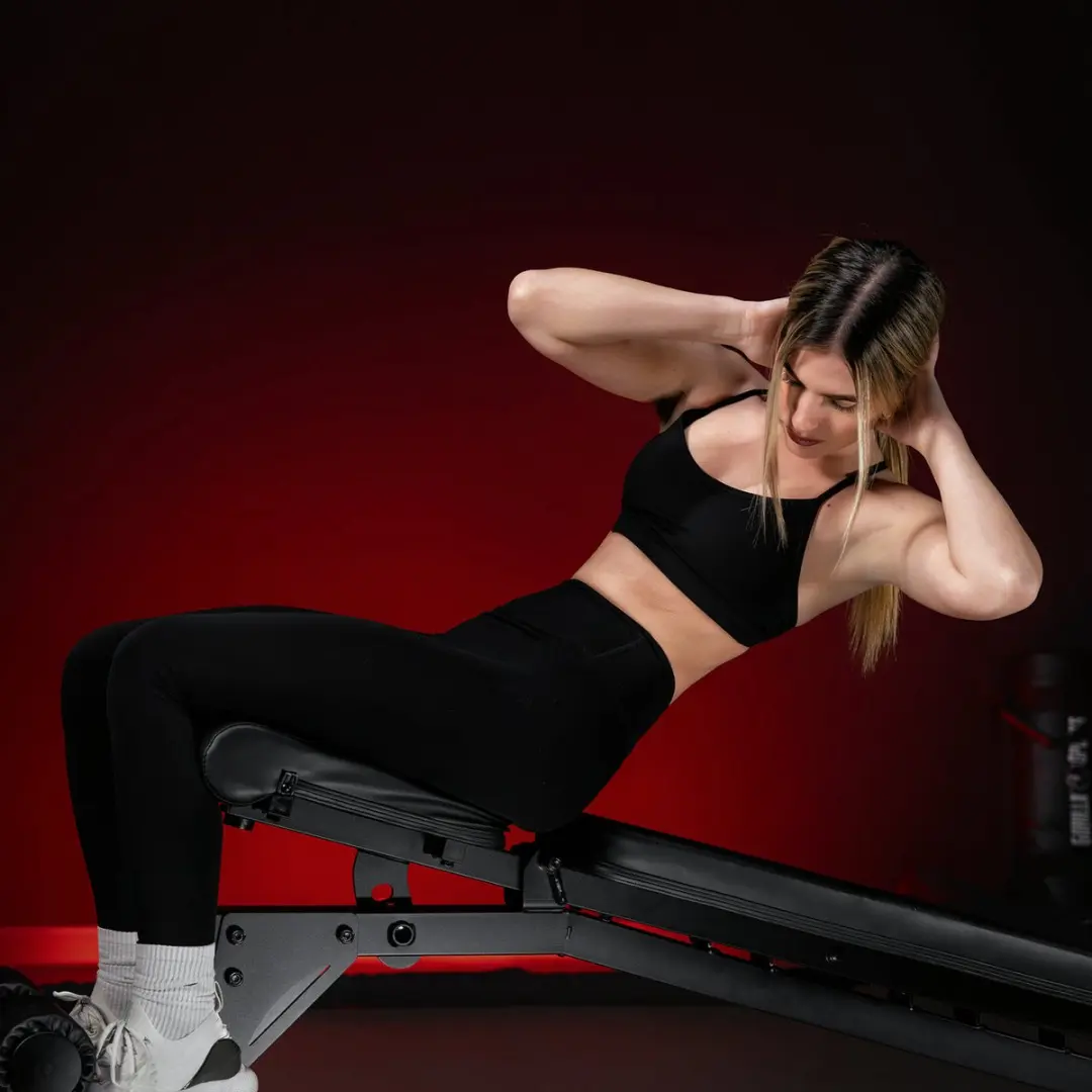 Gorilla Sports Verstelbare Halterbank 400kg - Zwart