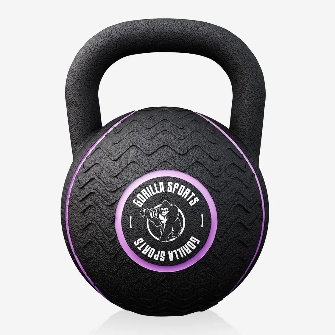 Gorilla Sports Kettlebell 8 kg - Zwart