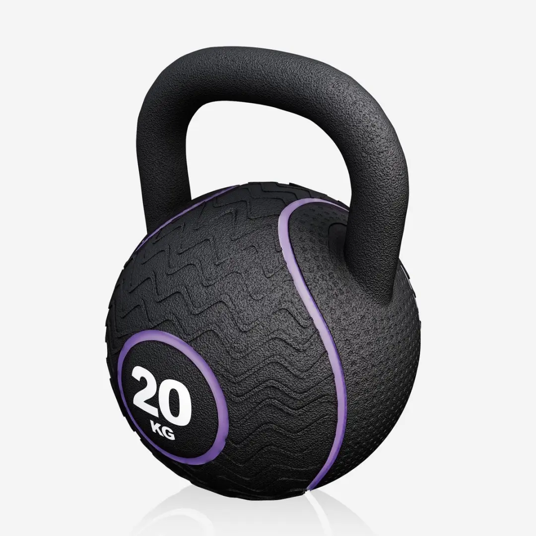 Gorilla Sports Kettlebell 20 kg - Zwart
