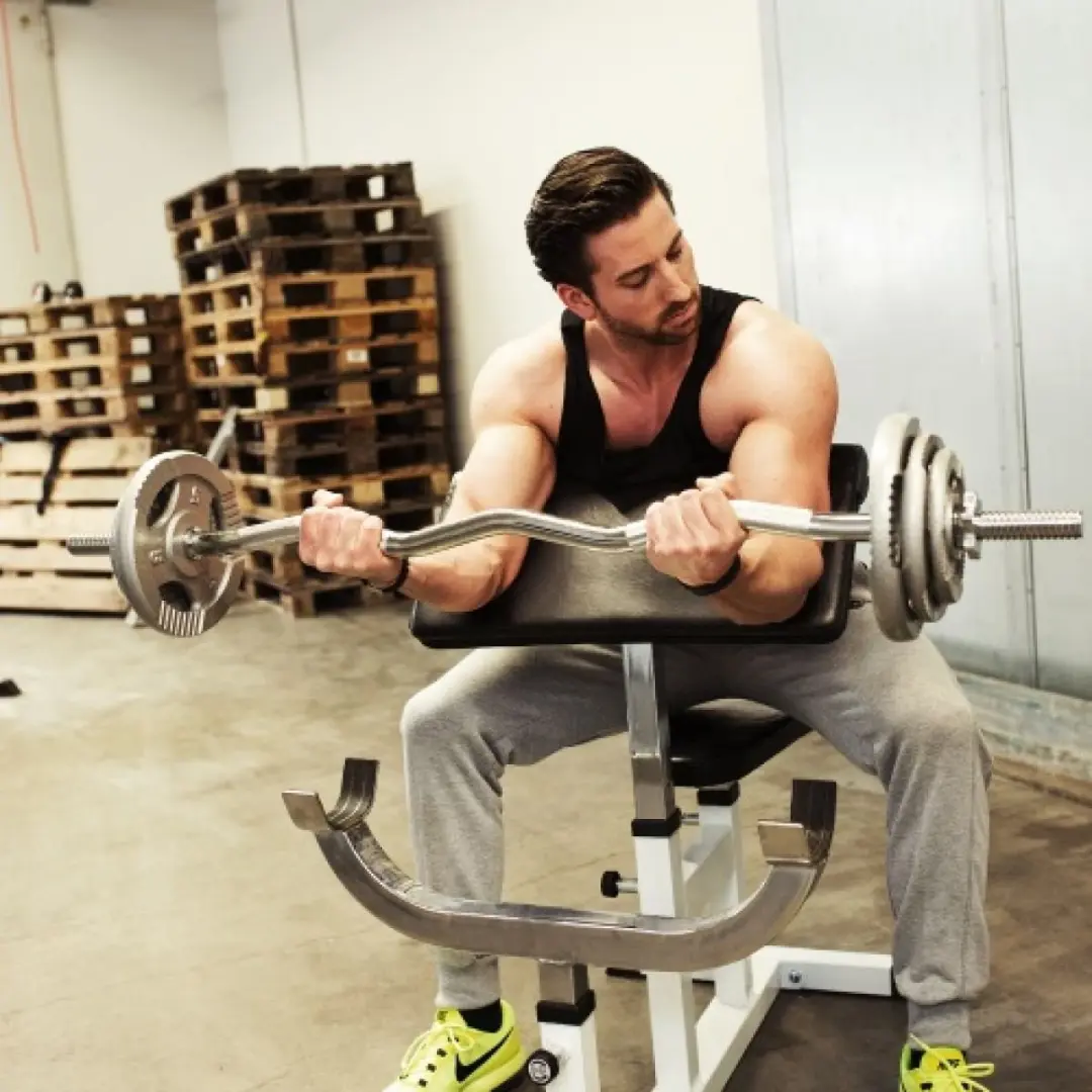 Gorilla Sports Biceps Curlbank - Verstelbaar Wit