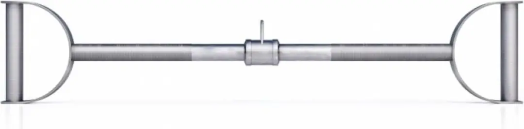 Gorilla Sports Lattrekstang 76cm - Hoefgreep - Zilver - afbeelding 6 van 6