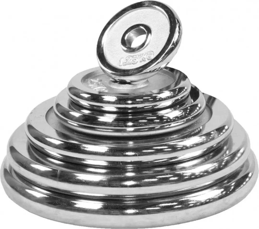 Gorilla Sports Halterset 35kg - 30mm Chroom - 11 Stuks