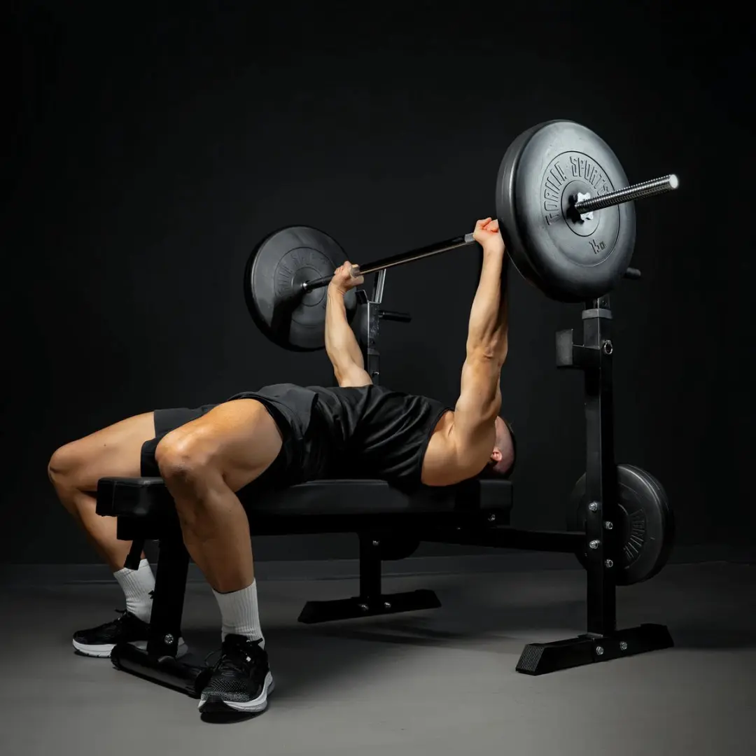 Gorilla Sports Halterstang 170cm - 30mm - Met Bar Pad - Chroom