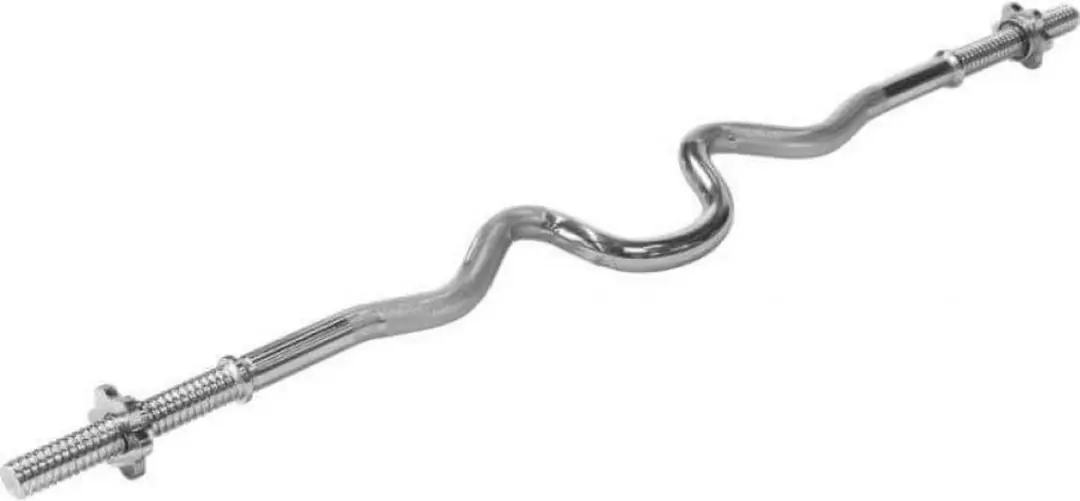 Gorilla Sports Super EZ Curl Stang 120cm 30mm - Chroom