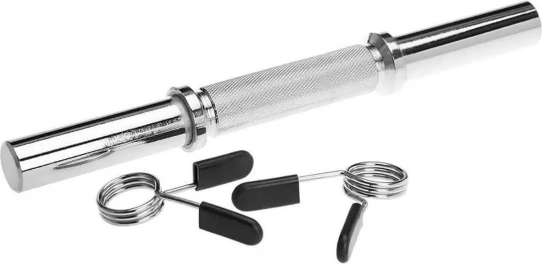Gorilla Sports Dumbbellstang 35cm 30mm - 100kg - Zilver
