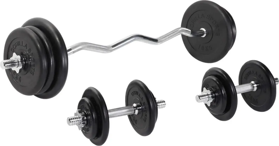 Gorilla Sports EZ-Curlset 70kg