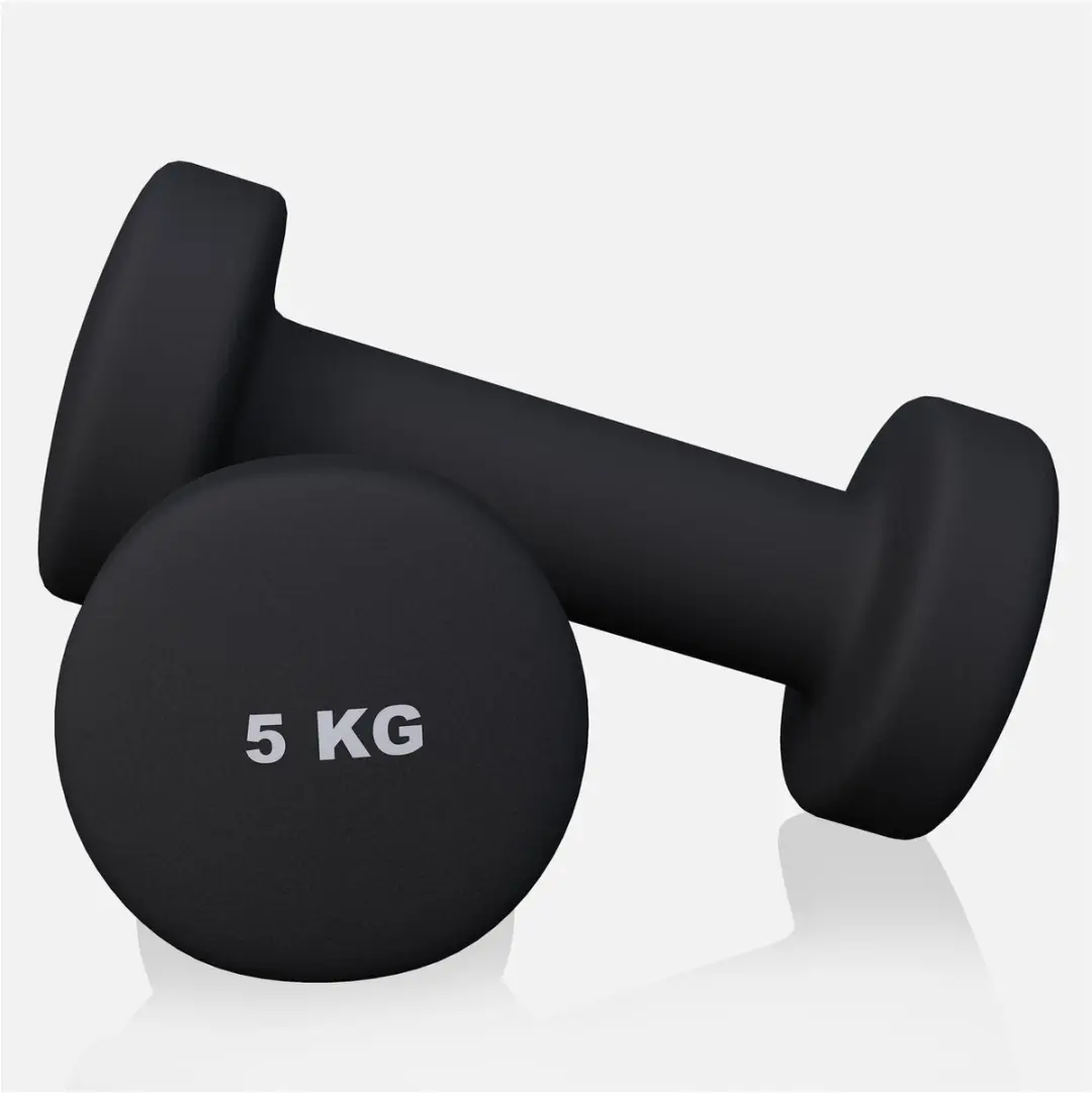 Gorilla Sports Dumbbellset 10kg - 2x5kg - Zwart