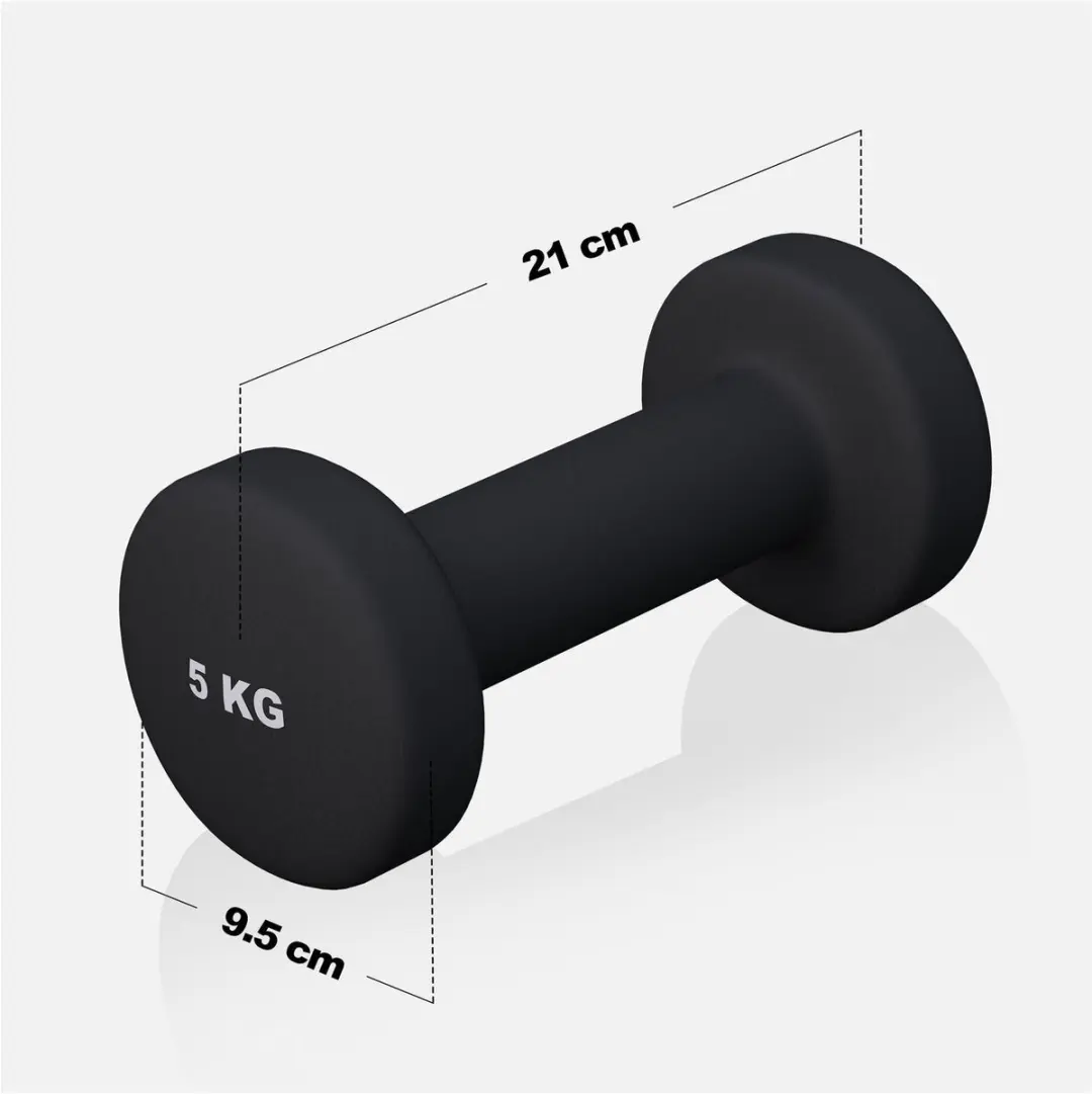 Gorilla Sports Dumbbellset 10kg - 2x5kg - Zwart