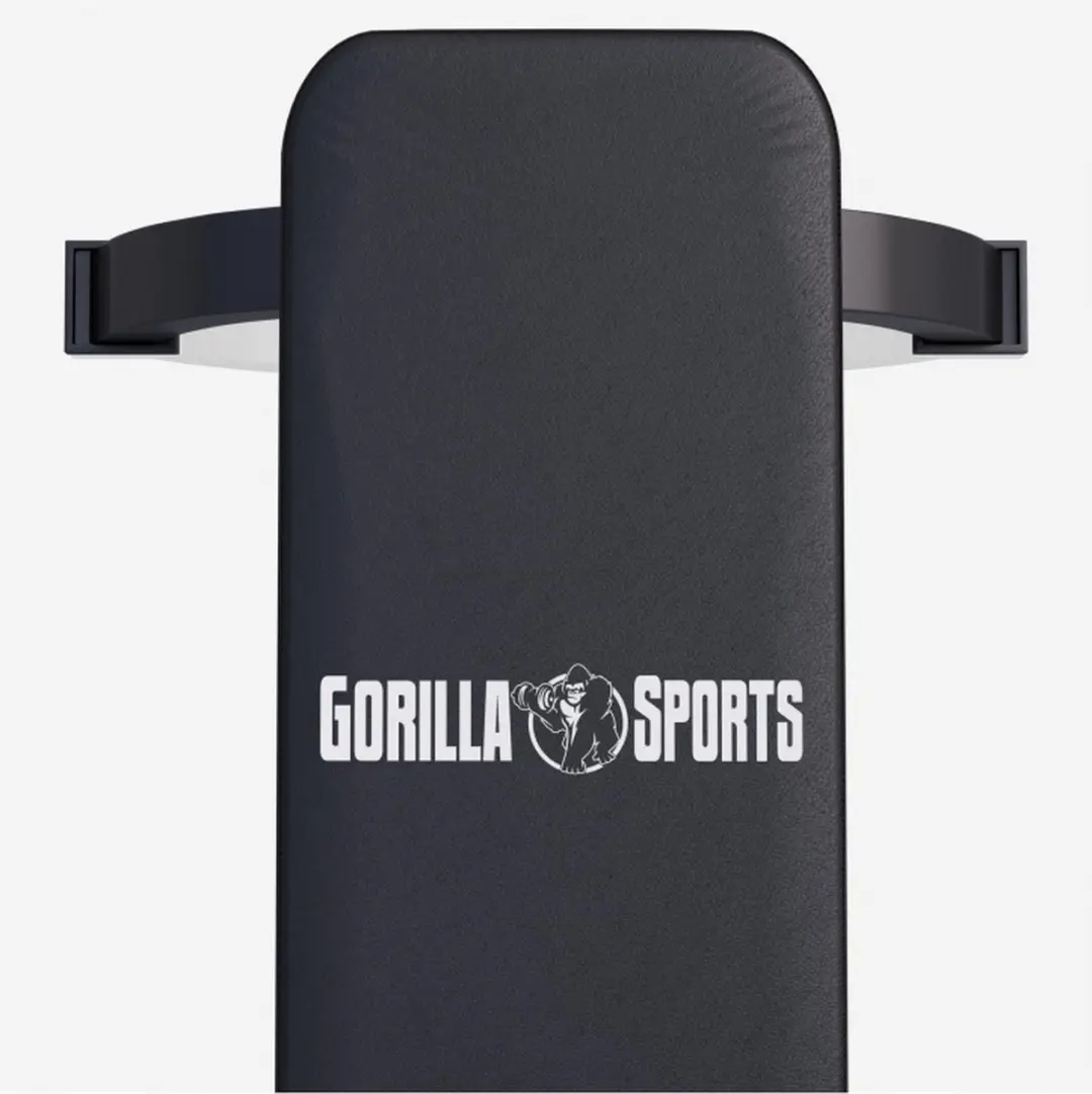 Gorilla Sports Vlakke Fitnessbank Pro - 400kg - Zwart