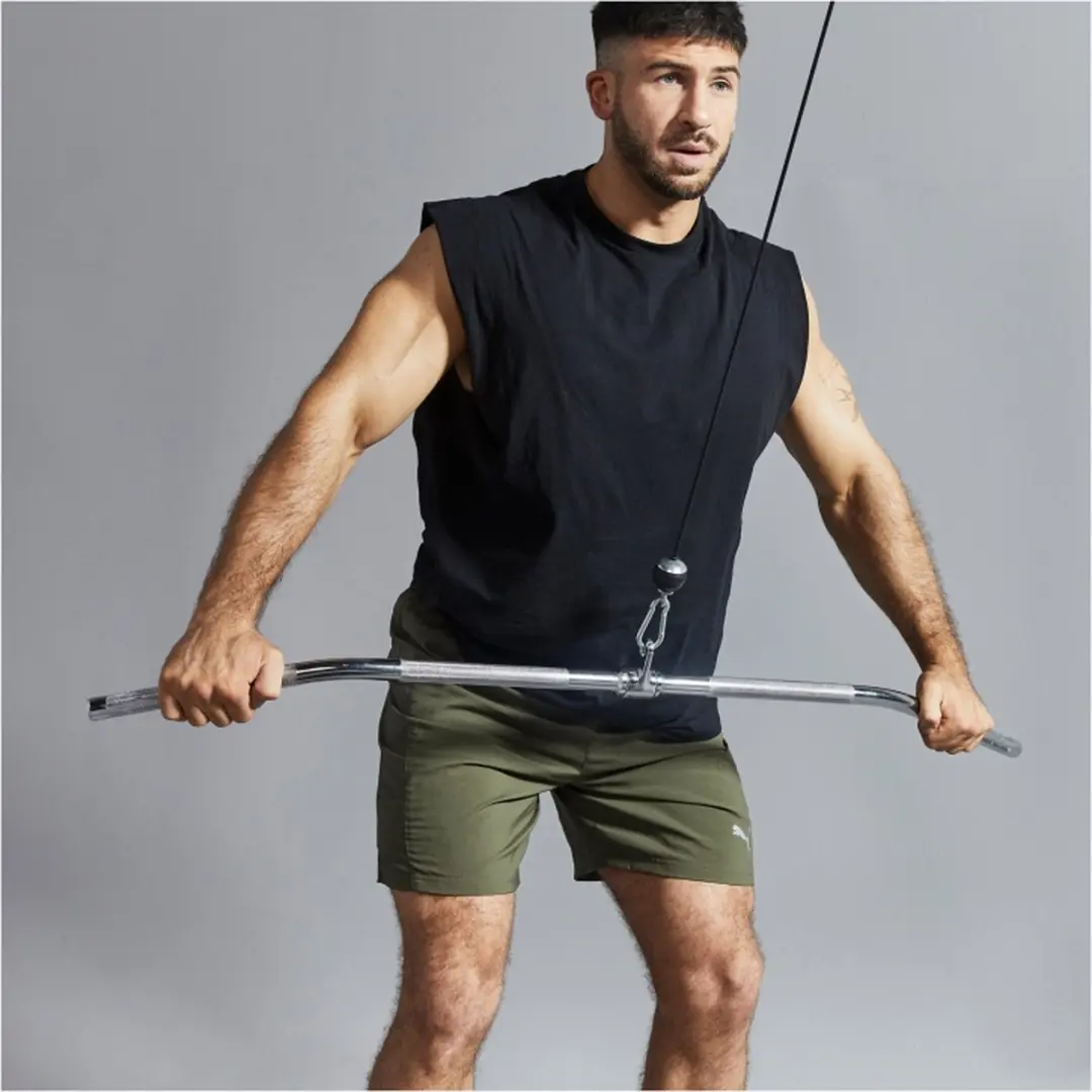 Gorilla Sports Lattrekstang 118cm - Chroom