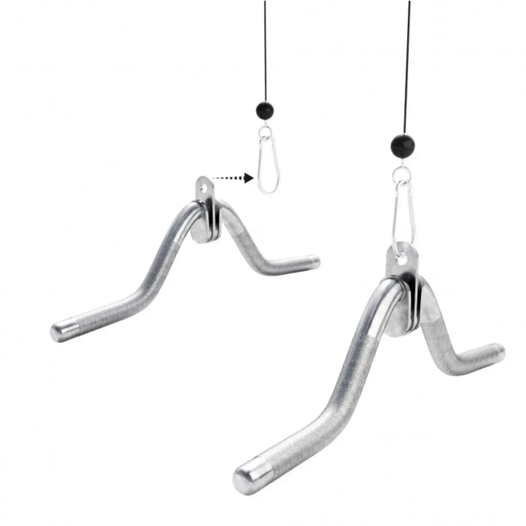 Gorilla Sports Triceps Curlgreep - Draaibaar - Chroom