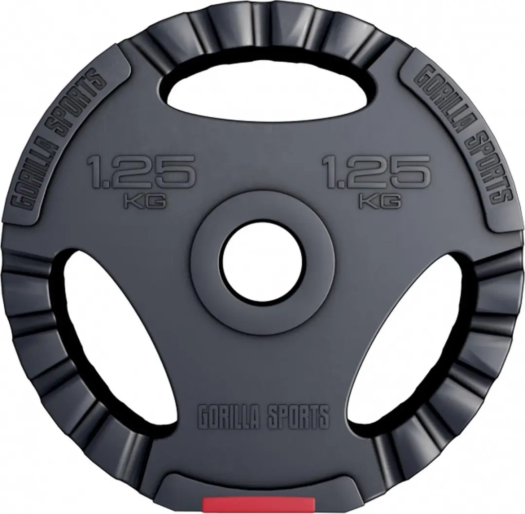 Gorilla Sports Halterschijf Gripper 30mm 1,25kg