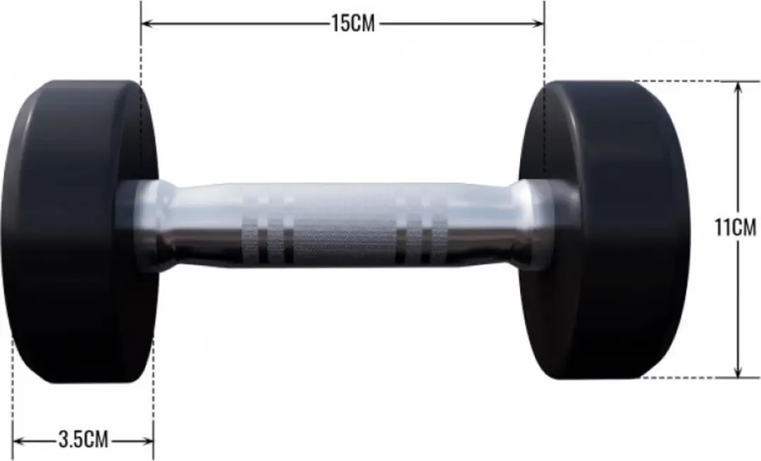 Gorilla Sports Dumbbell 2,5 kg - Zwart