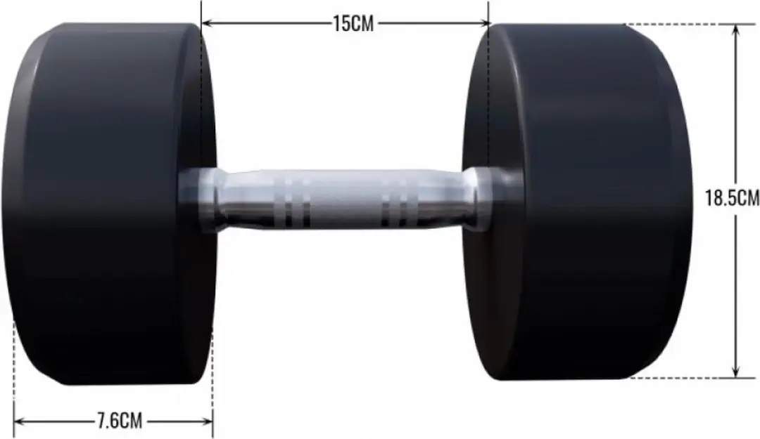 Gorilla Sports Dumbbell 22,5 kg - Gietijzer