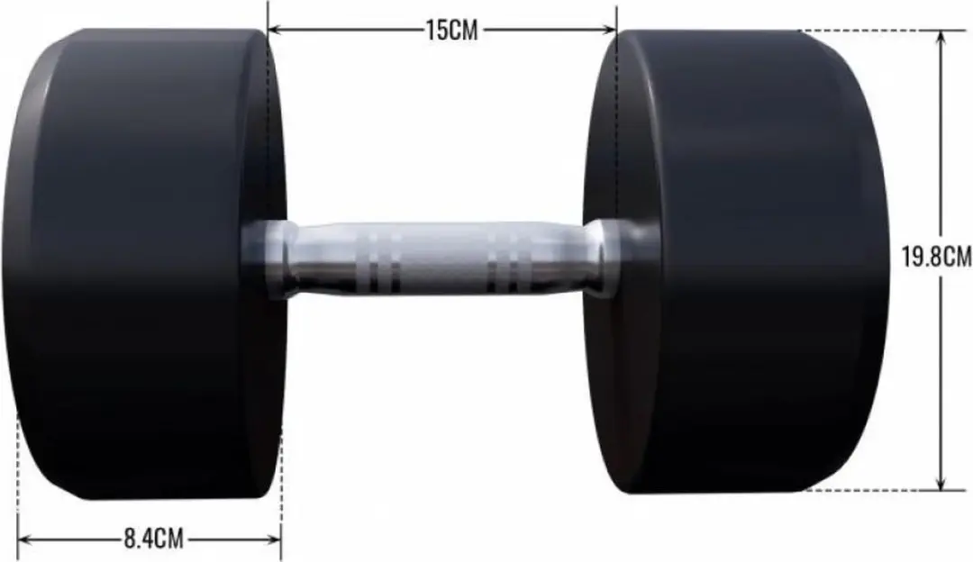 Gorilla Sports Dumbbell 27,5 kg - Gietijzer