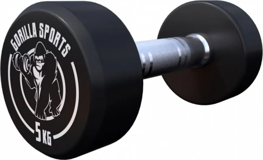 Gorilla Sports Dumbbellset 10kg - 2x5kg Gietijzer - Zwart