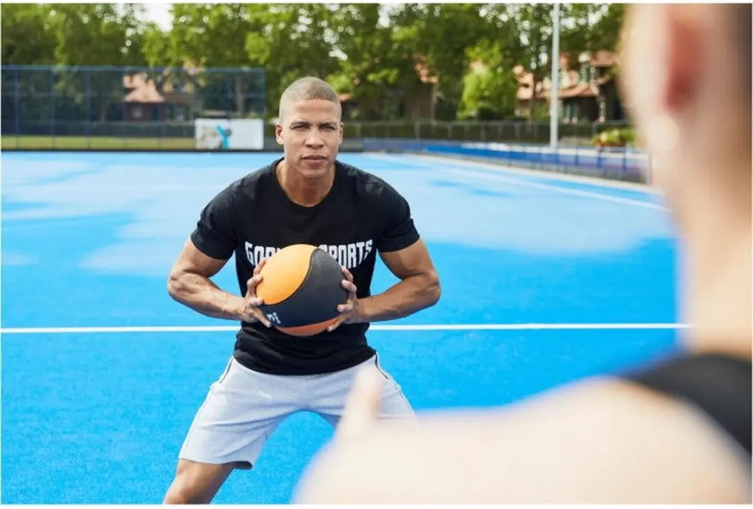 Gorilla Sports Medicijnbal 3 kg - Oranje - afbeelding 6 van 6