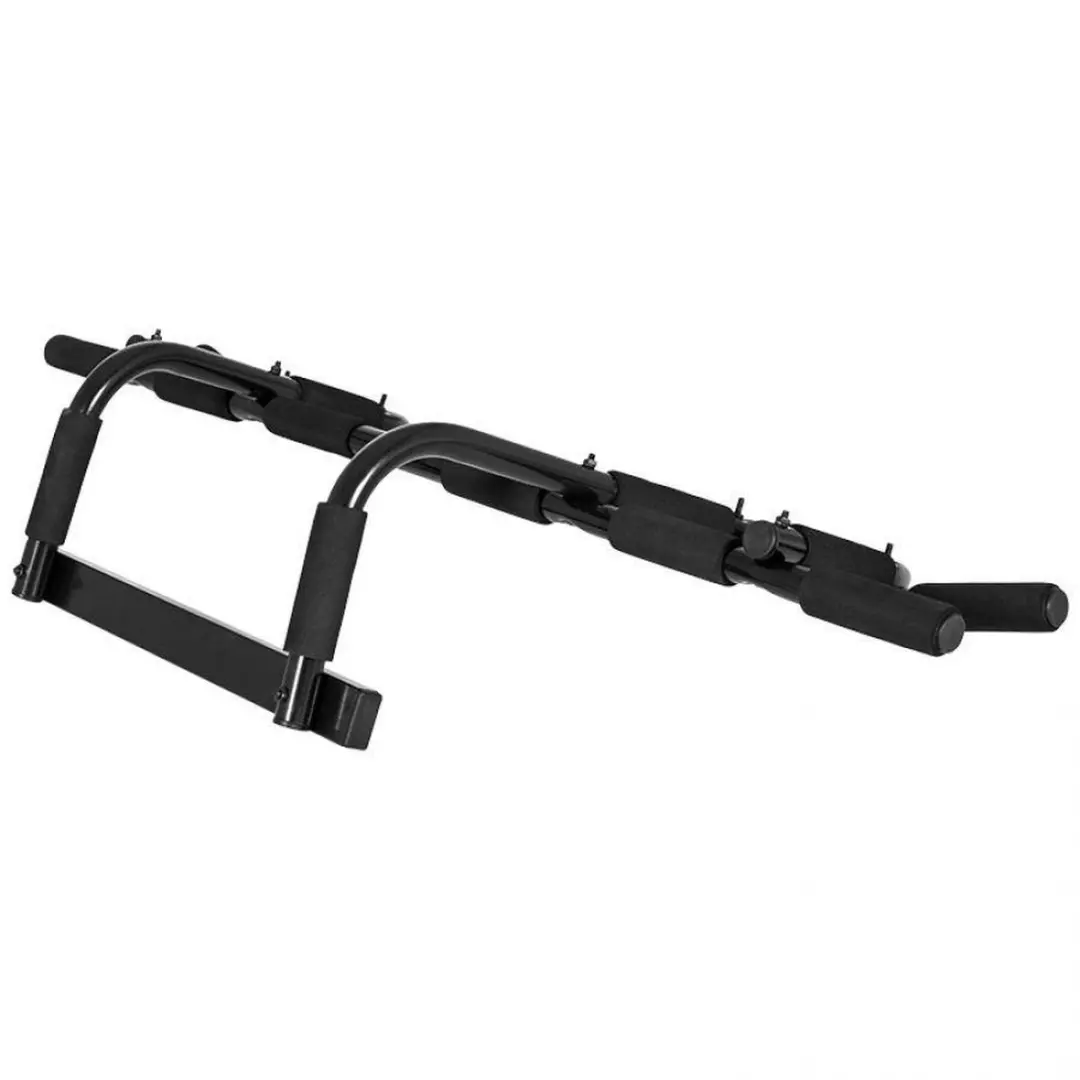 Gorilla Sports Optrekstang - 10 Grijpposities - Zwart