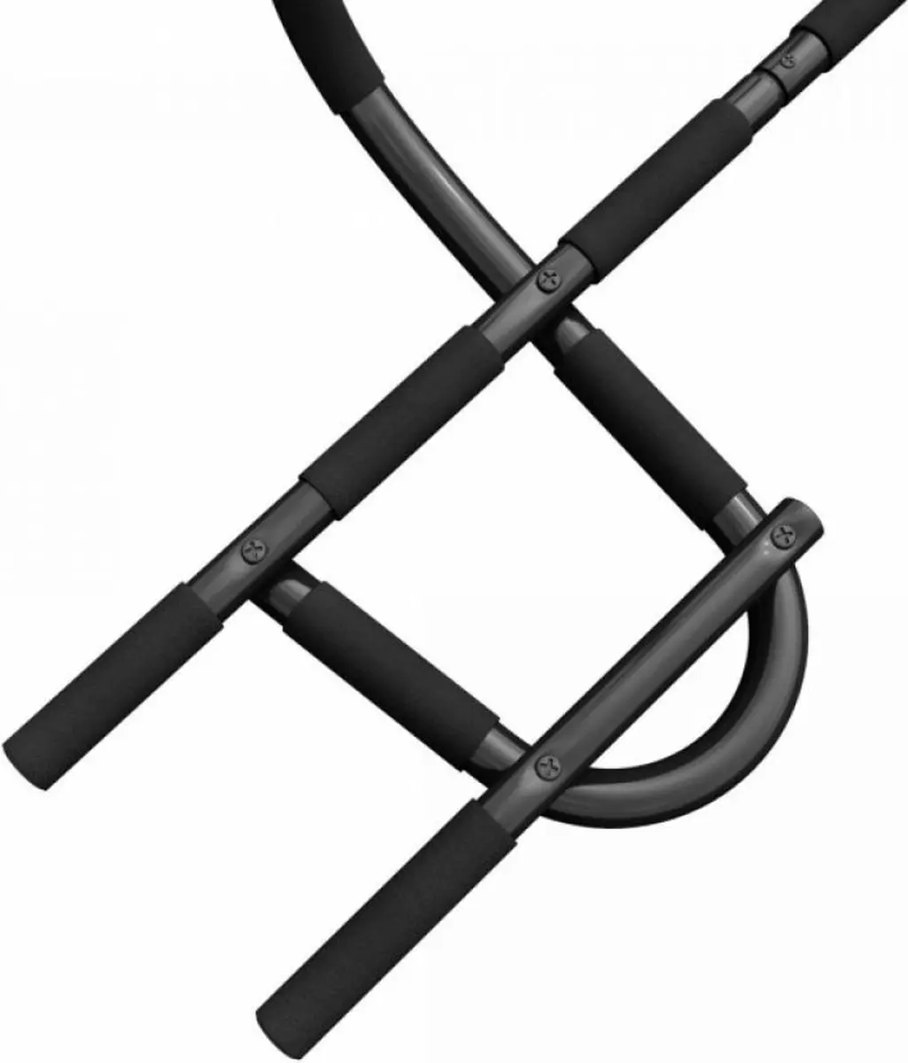 Gorilla Sports Optrekstang - 10 Grijpposities - Zwart