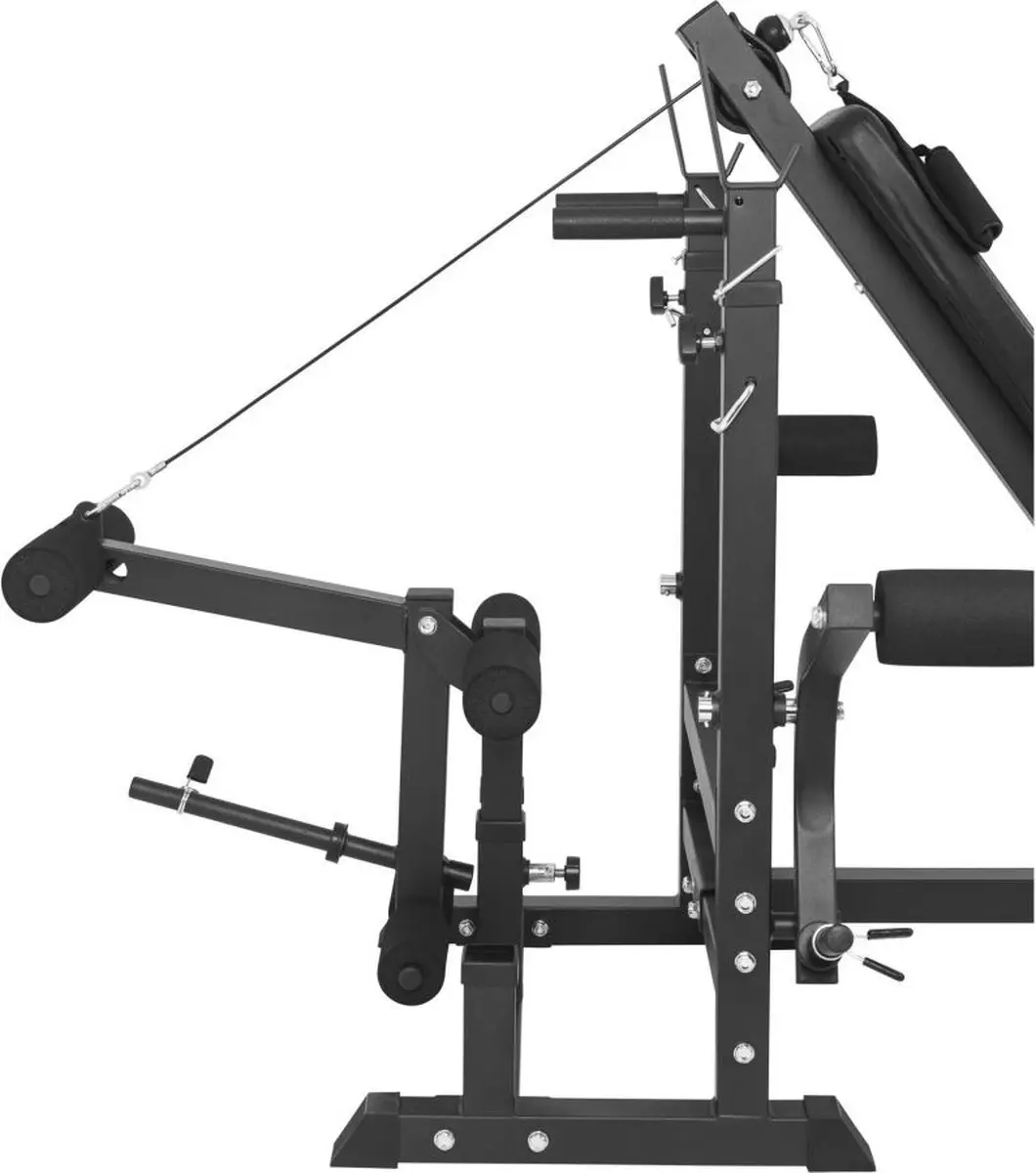 Gorilla Sports Halterbank 108kg Set - Wit