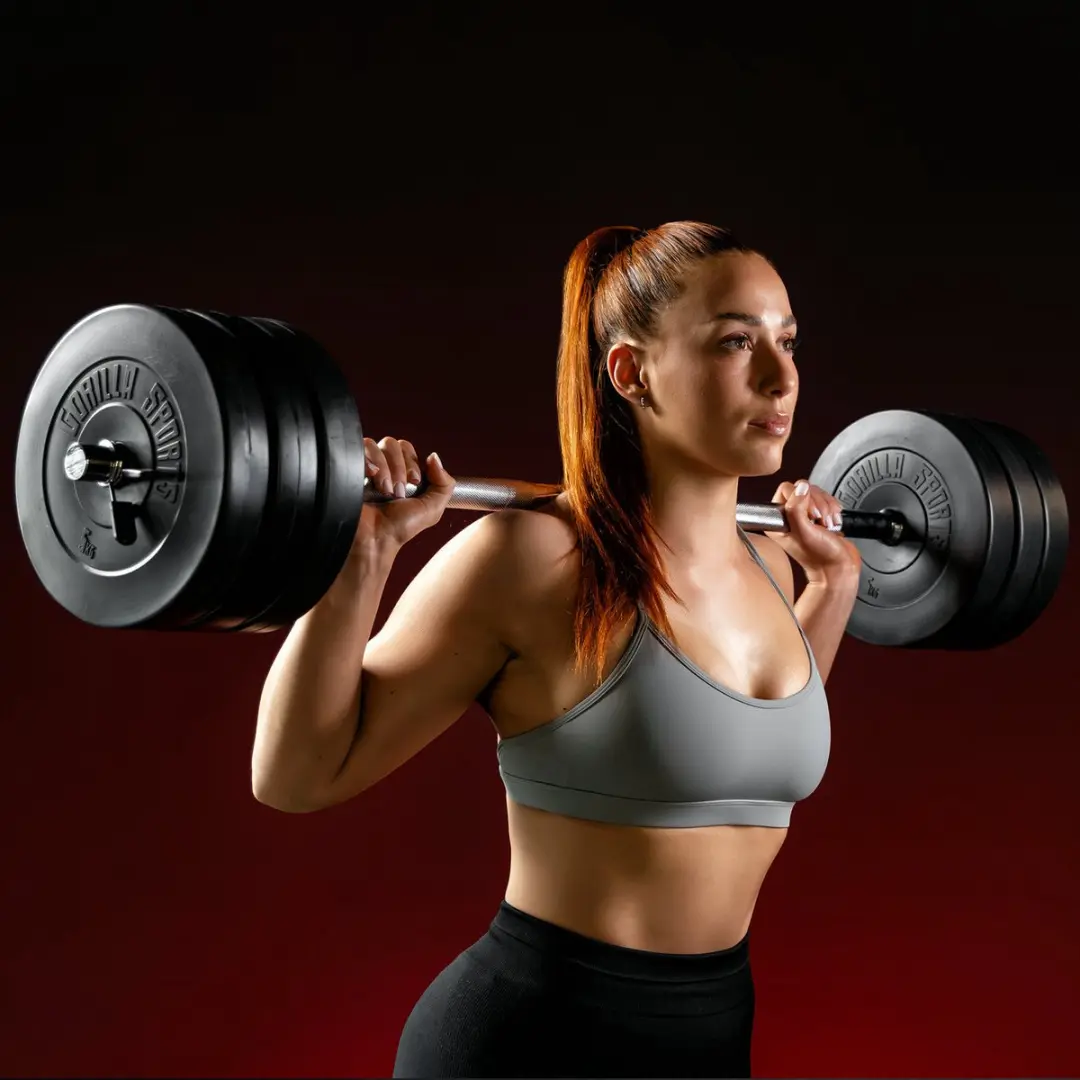 Gorilla Sports Halterset 38kg - 30mm - Zwart
